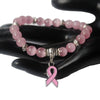 Breast Cancer Awareness Beads Bracelet
