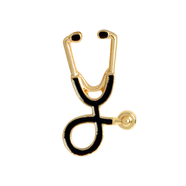 Stethoscope Brooch Pin for Nurse and Doctors