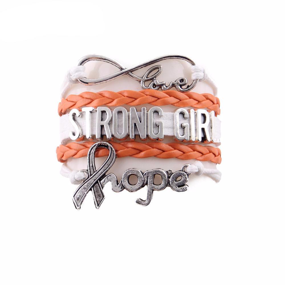 Stronger Girl hope bracelet for Awareness