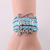 Diabetic hope bracelet for Diabetes Awareness