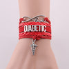 Diabetic red hope bracelet for Diabetes Awareness