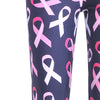 Pink Ribbon Breast Cancer Awareness Fitness Leggings